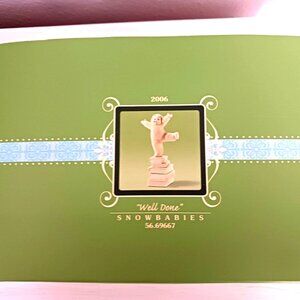 Department 56 Snowbabies Well Done Figurine New - From 2006